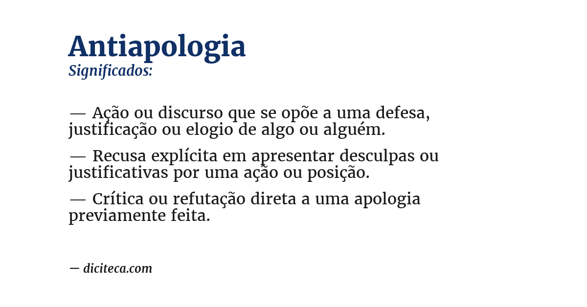 Significado de antiapologia