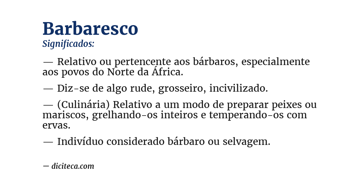 Significado de barbaresco