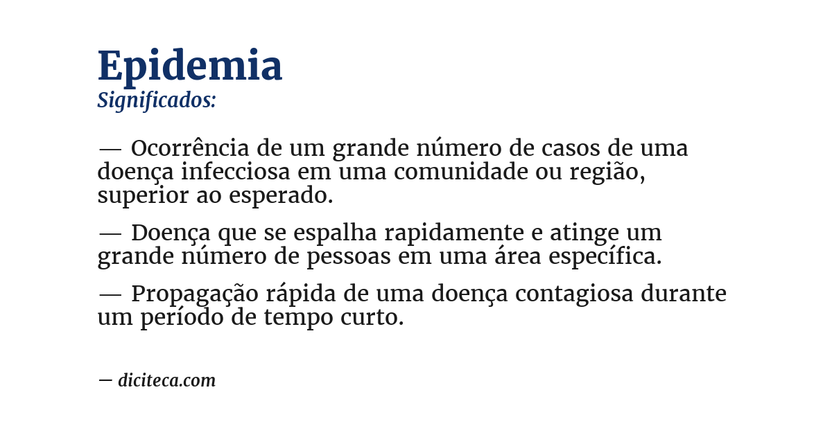 Significado de epidemia