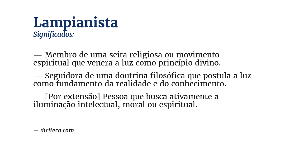 Significado de lampianista