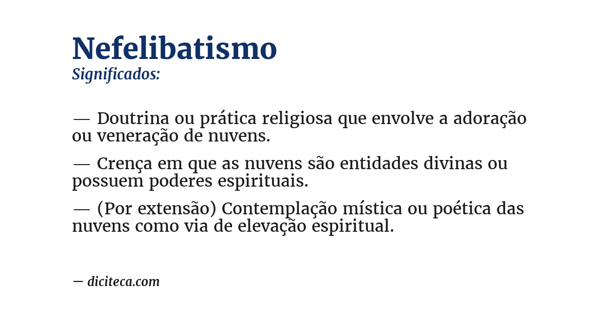 Significado de nefelibatismo