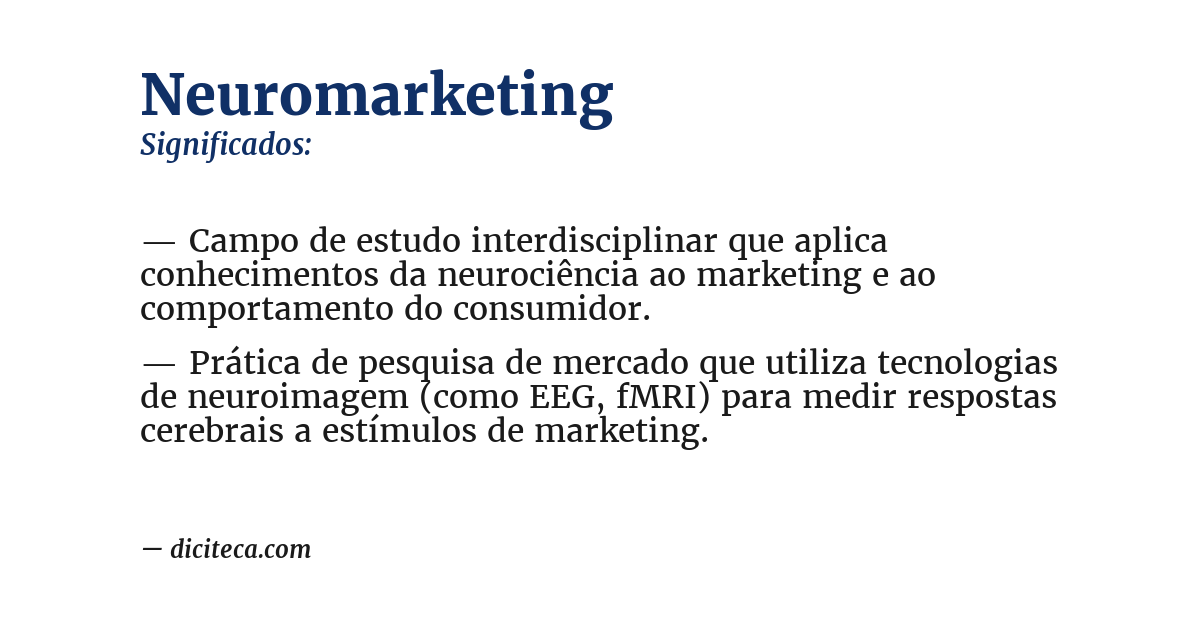 Significado de neuromarketing