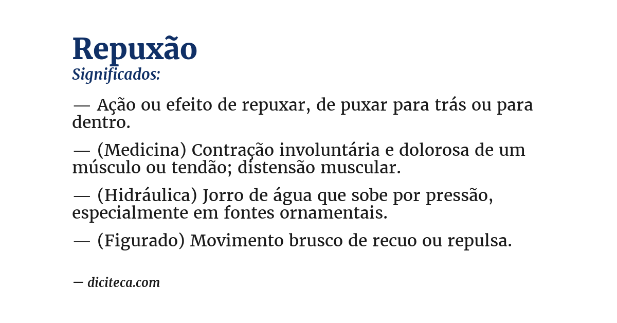 Significado de repuxão