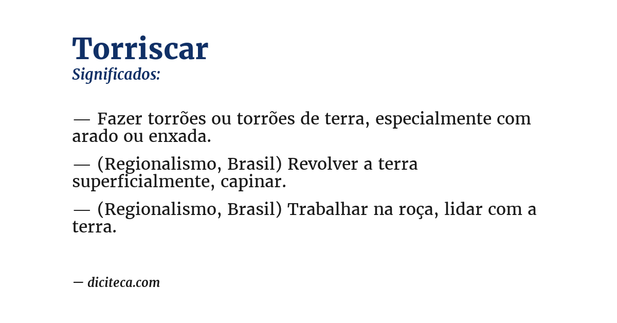 Significado de torriscar