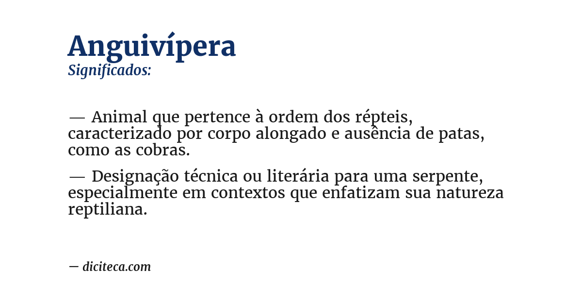 Significado de anguivípera