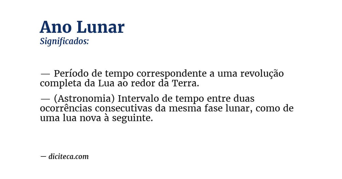 Significado de ano lunar