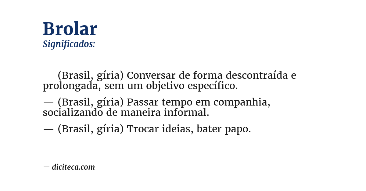 Significado de brolar