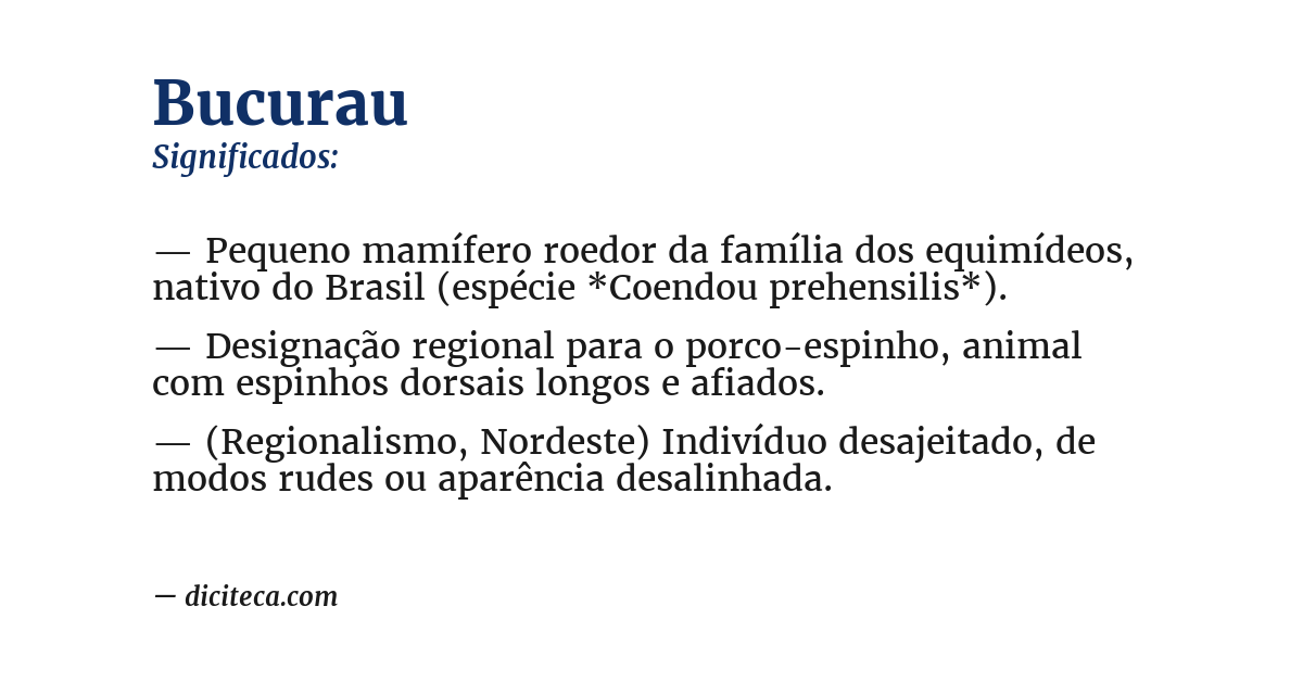 Significado de bucurau
