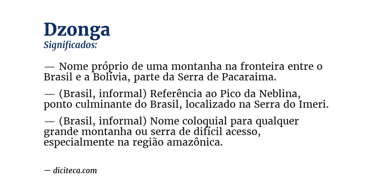 Significado de dzonga