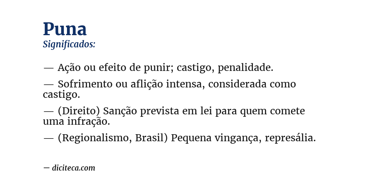 Significado de puna