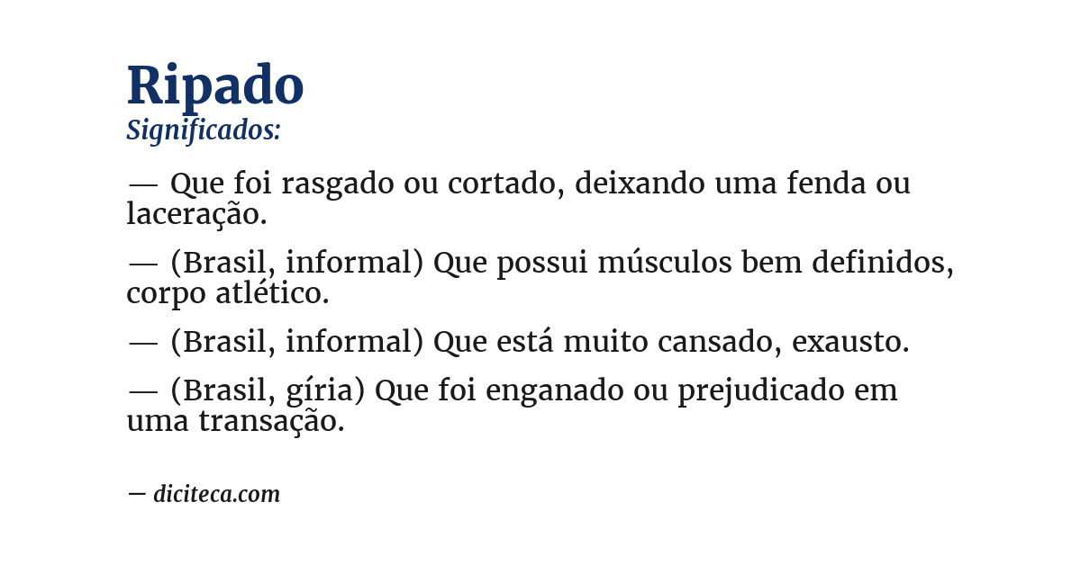 Significado de ripado