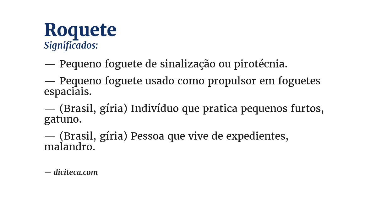 Significado de roquete