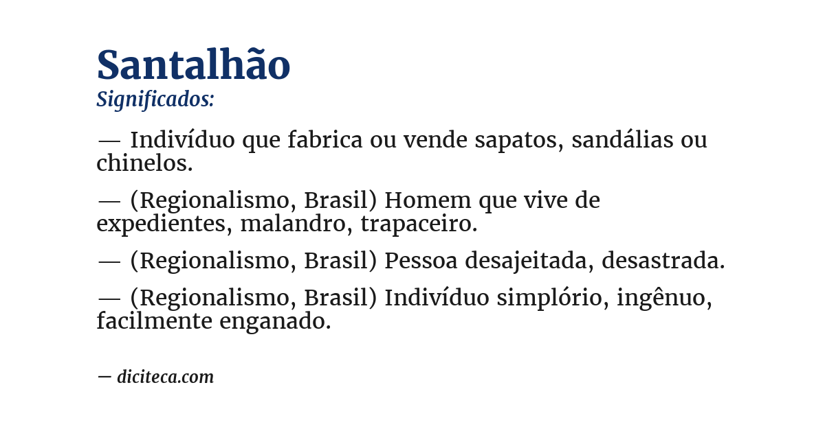 Significado de santalhão