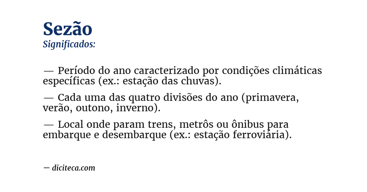 Significado de sezão