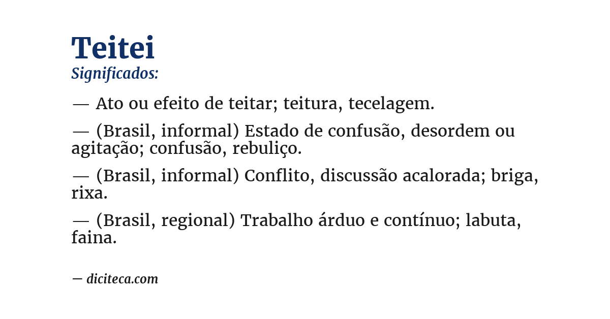 Significado de teitei