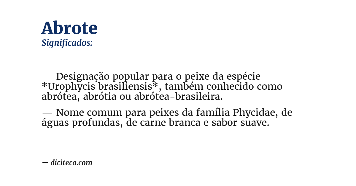 Significado de abrote