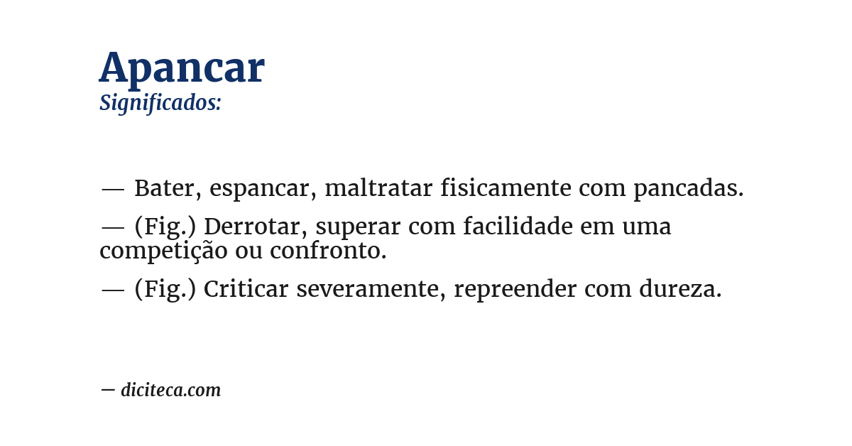 Significado de apancar