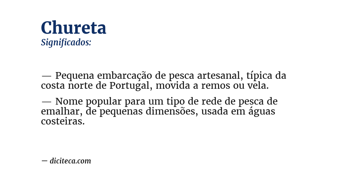 Significado de chureta