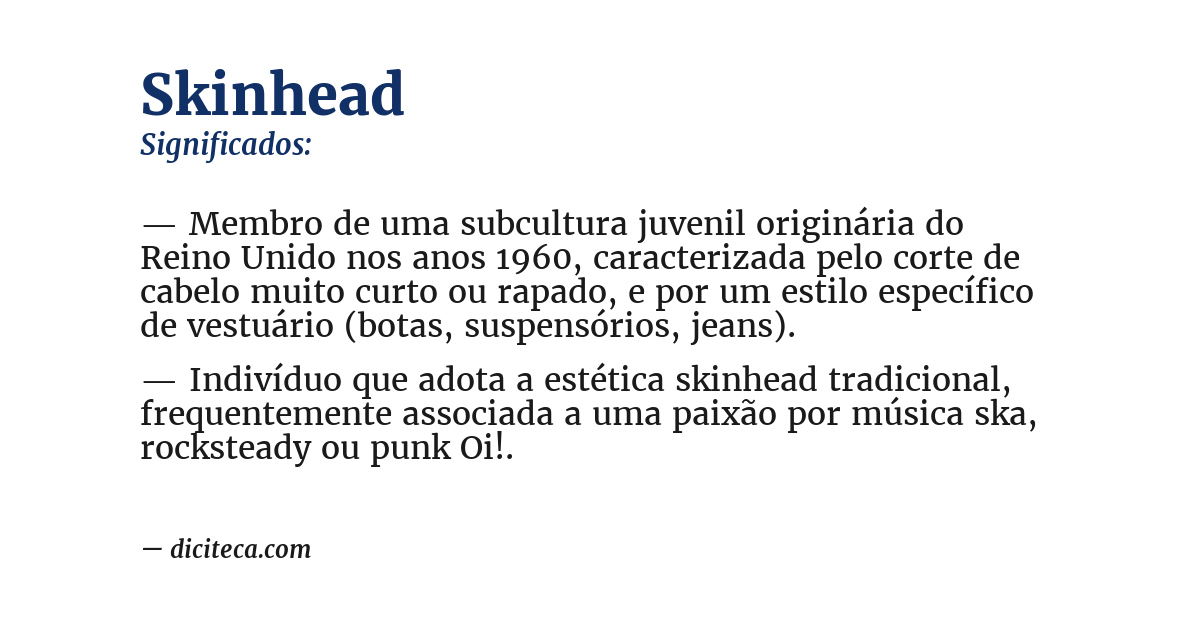 Significado de skinhead