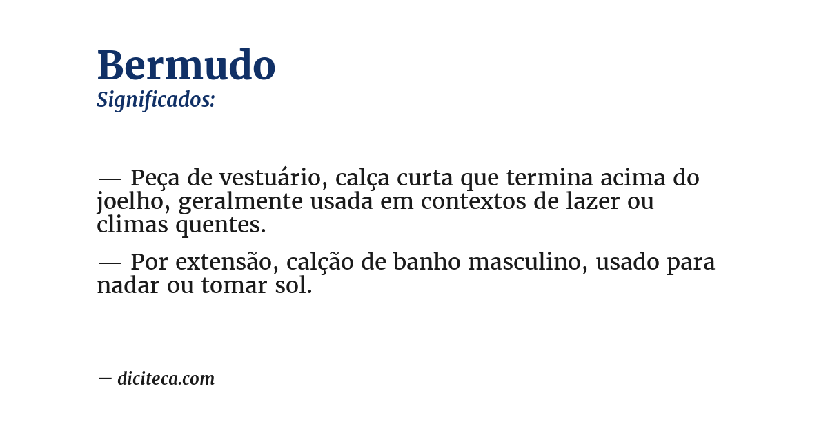 Significado de bermudo