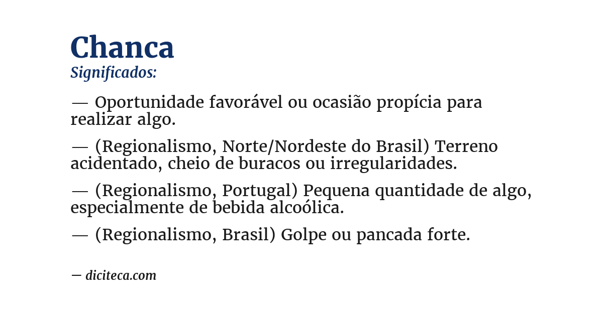 Significado de chanca
