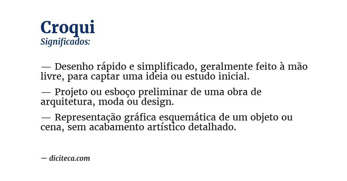 Significado de croqui