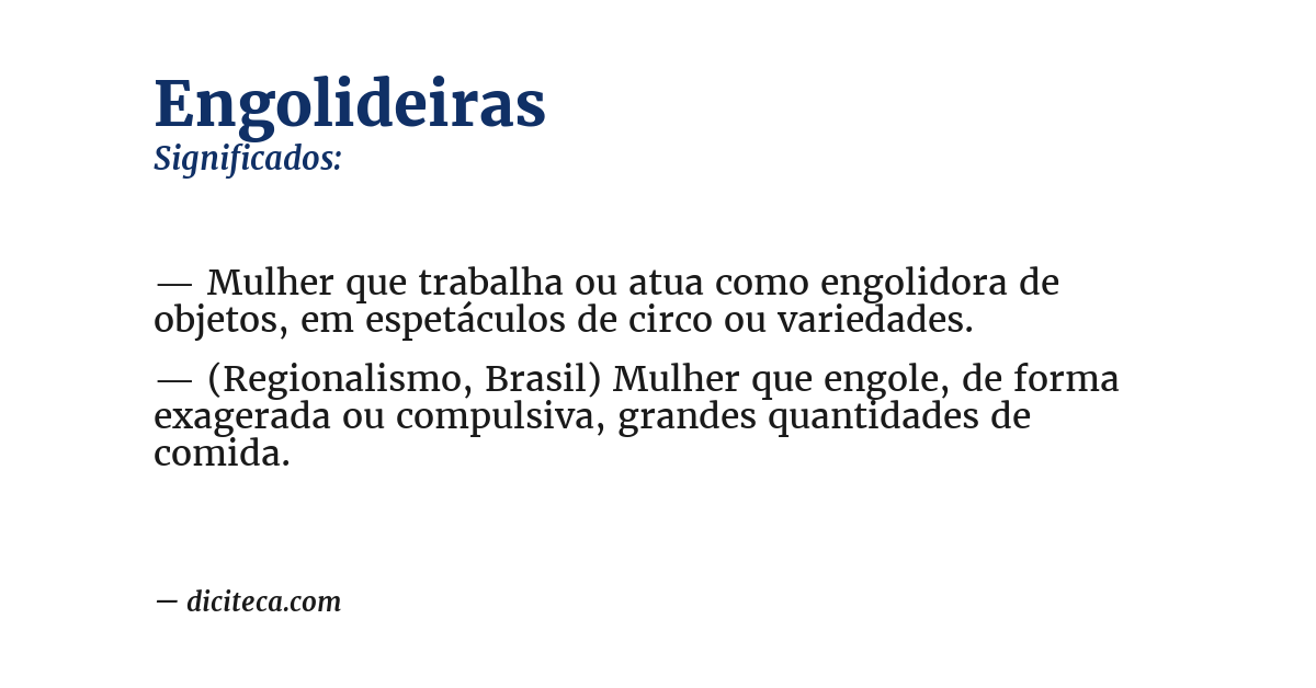 Significado de engolideiras