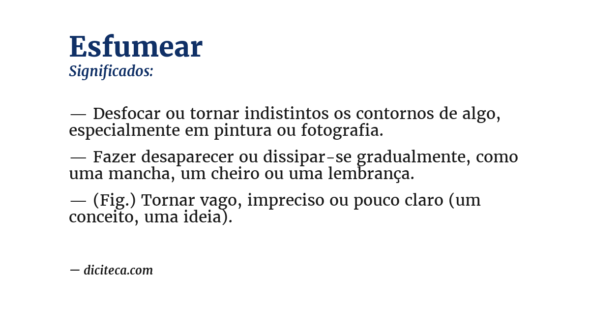 Significado de esfumear