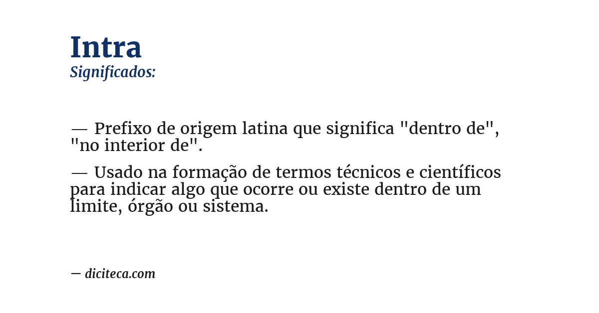 Significado de intra