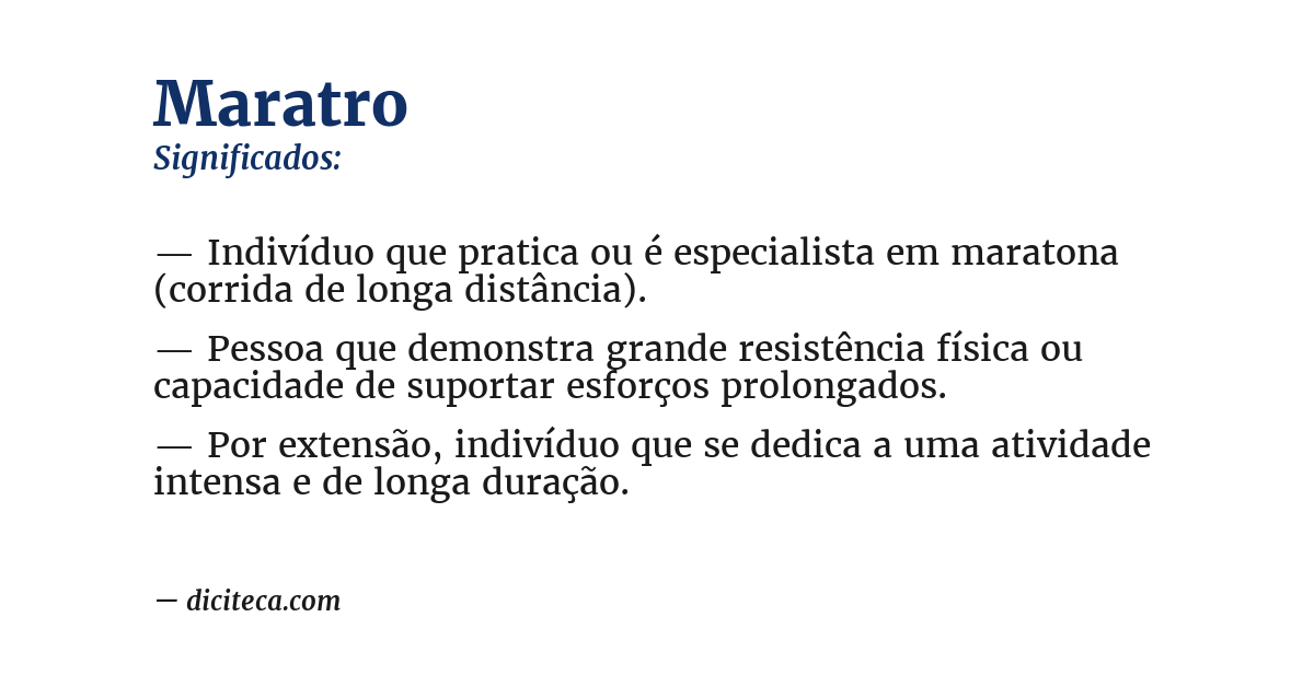 Significado de maratro