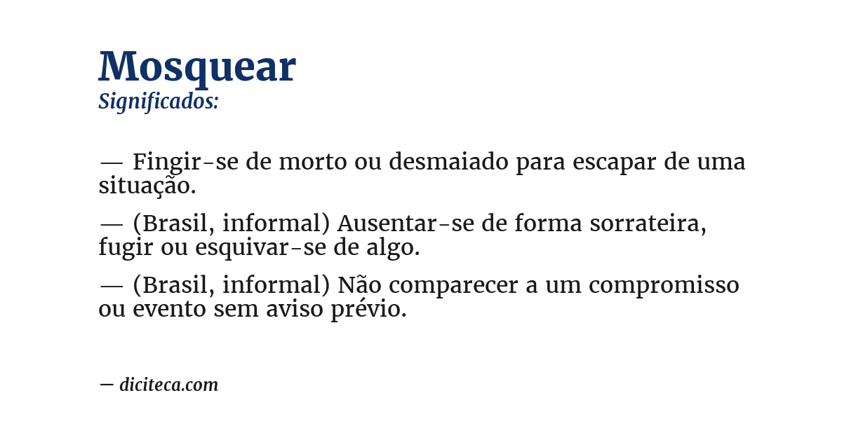 Significado de mosquear