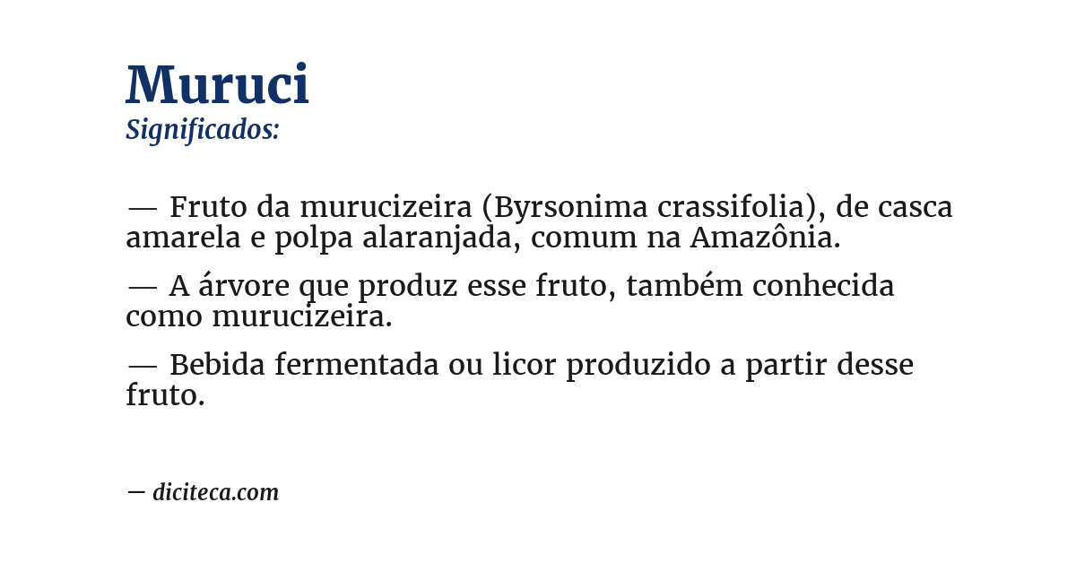 Significado de muruci