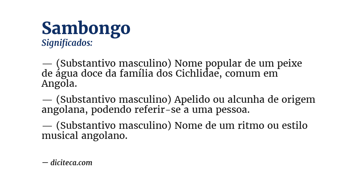 Significado de sambongo