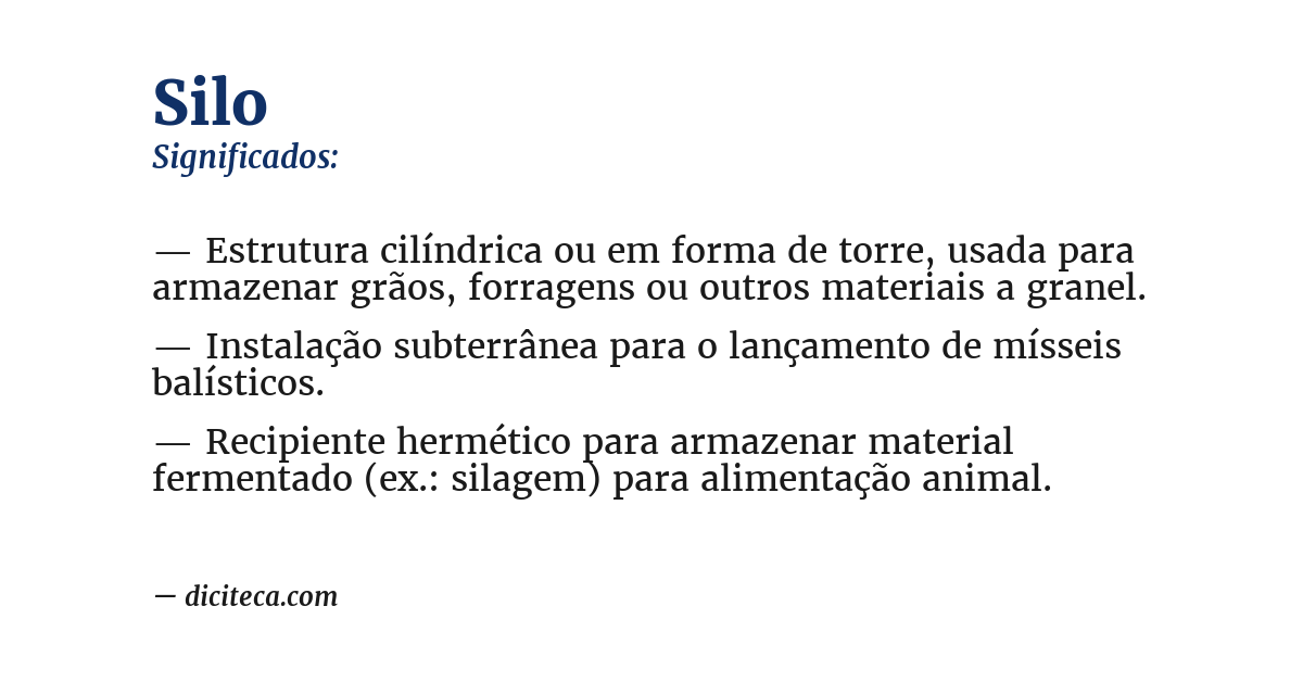 Significado de silo