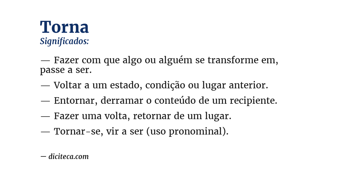 Significado de torna