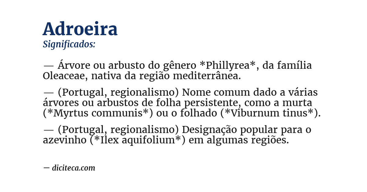 Significado de adroeira