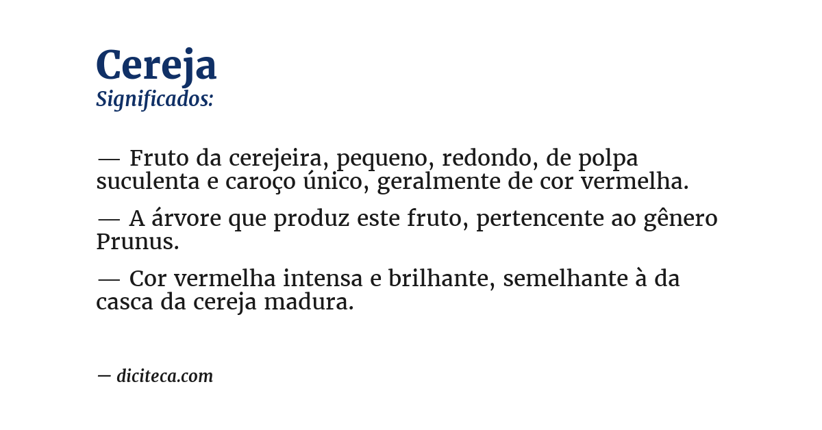 Significado de cereja