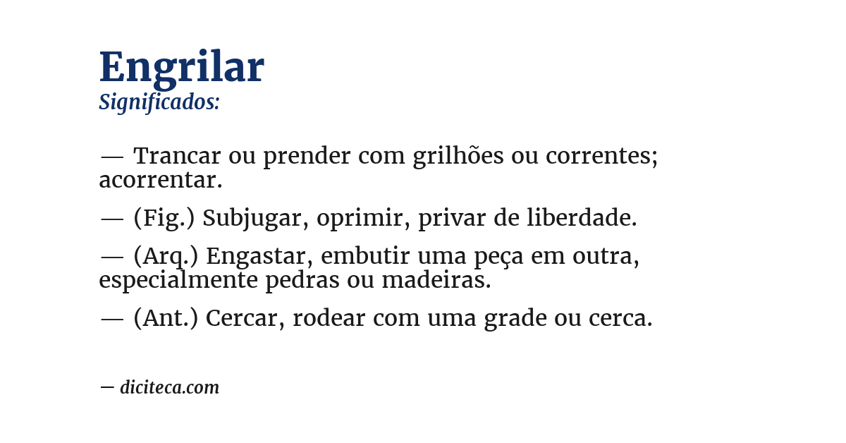 Significado de engrilar