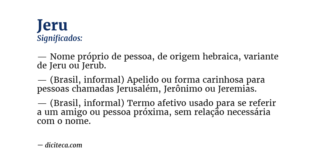 Significado de jeru