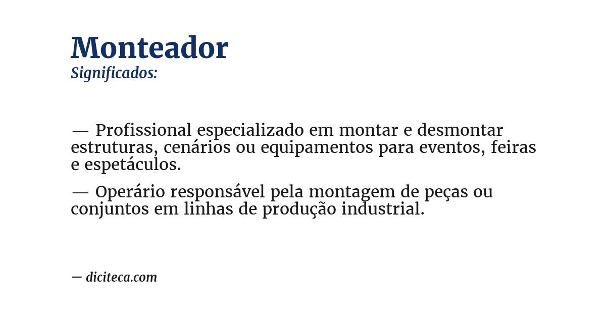 Significado de monteador