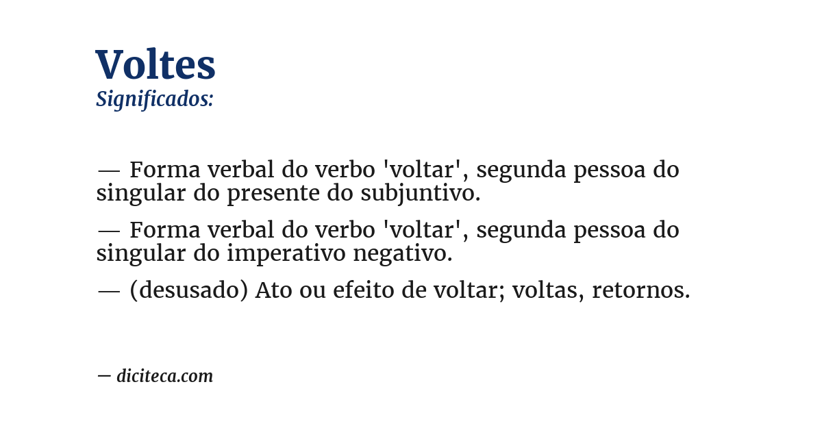 Significado de voltes
