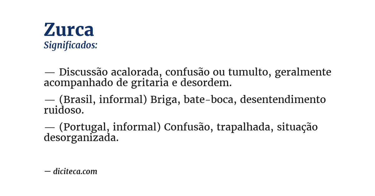Significado de zurca