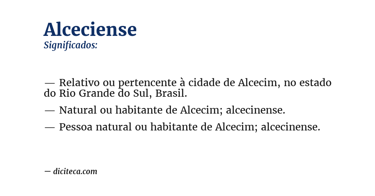 Significado de alceciense