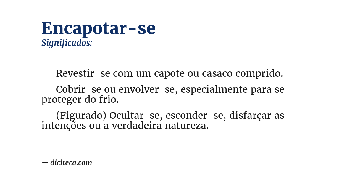 Significado de encapotar-se