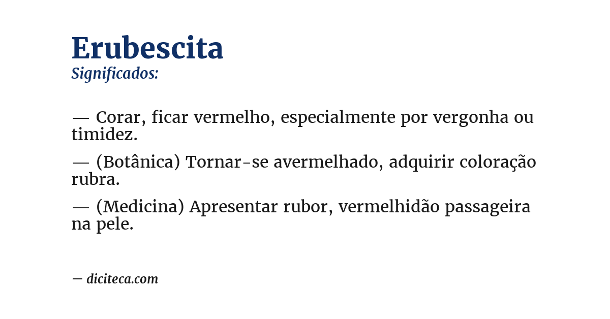 Significado de erubescita