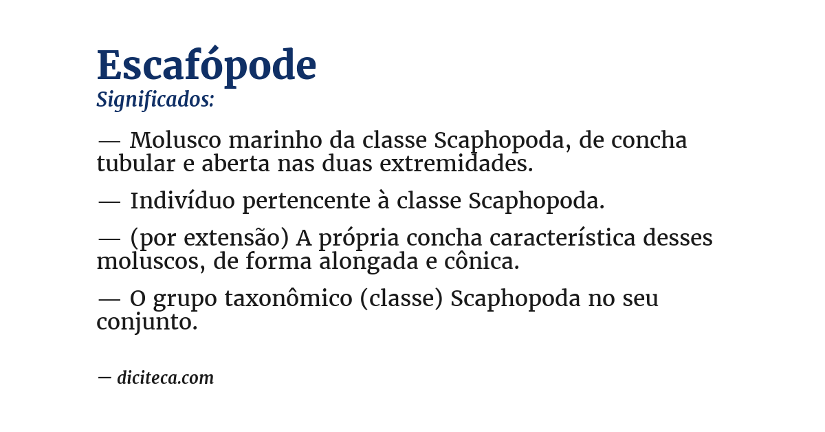Significado de escafópode