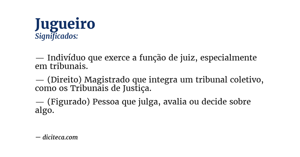 Significado de jugueiro