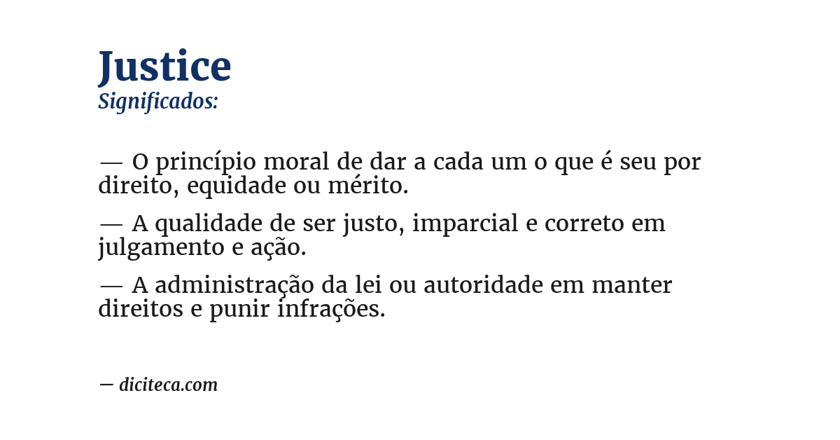 Significado de justice