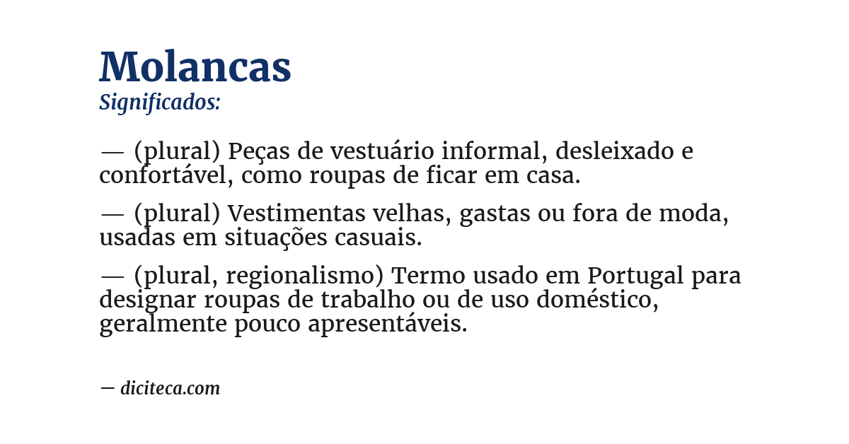 Significado de molancas