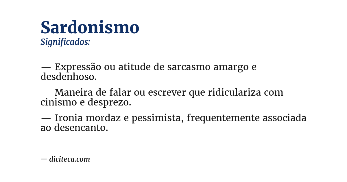 Significado de sardonismo